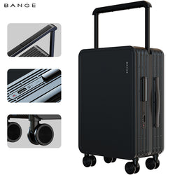 BANGE Stylish 20inch Anti-theft Carry-on Suitcase Luggage for Business Travel