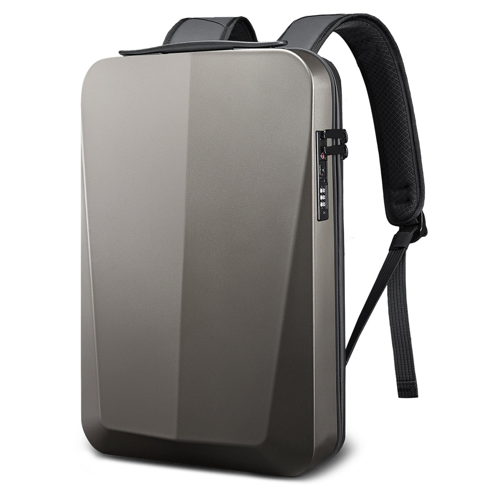 Black Gold Premium Hard Shell Business Backpack with TSA Lock and USB Charging Port, Waterproof Laptop Bag for Men