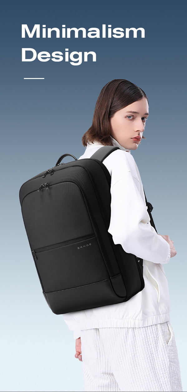 BANGE Stylish Waterproof and Scratch-proof Commute Business Travel Laptop Backpack