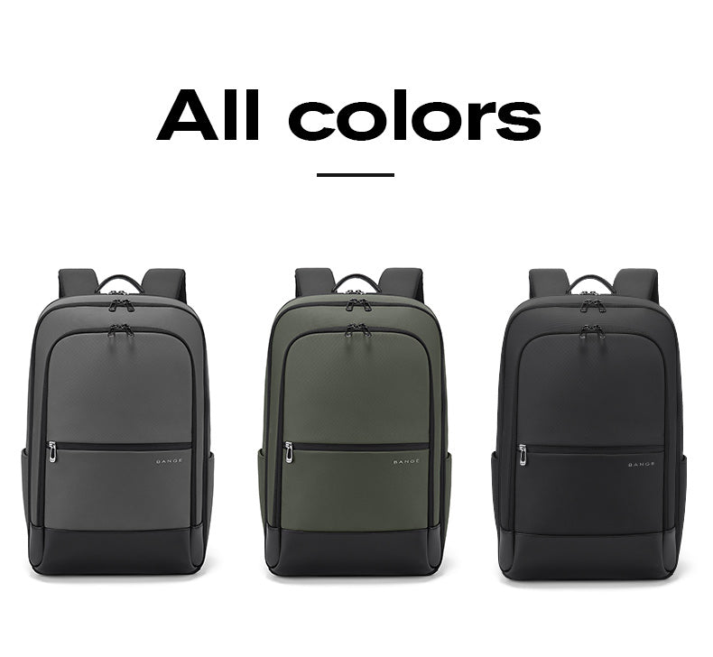 BANGE Stylish Waterproof and Scratch-proof Commute Business Travel Laptop Backpack