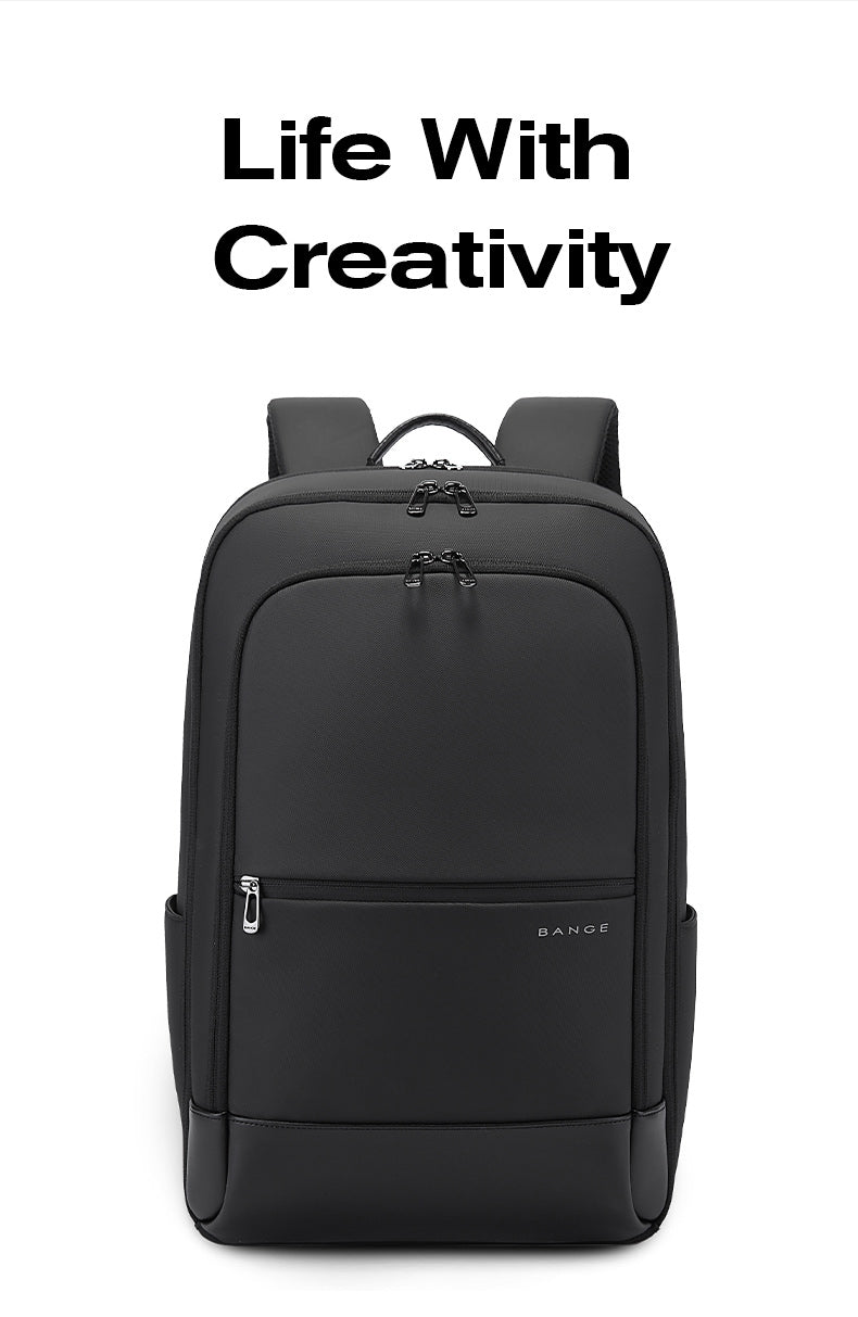 BANGE Stylish Waterproof and Scratch-proof Commute Business Travel Laptop Backpack