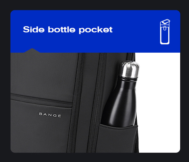BANGE Stylish Waterproof and Scratch-proof Commute Business Travel Laptop Backpack