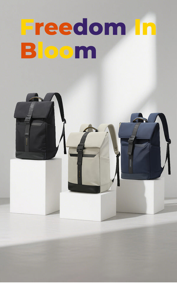 BANGE NEW Arrivals Waterproof Lightweight Roll Top Backpack for School Commute