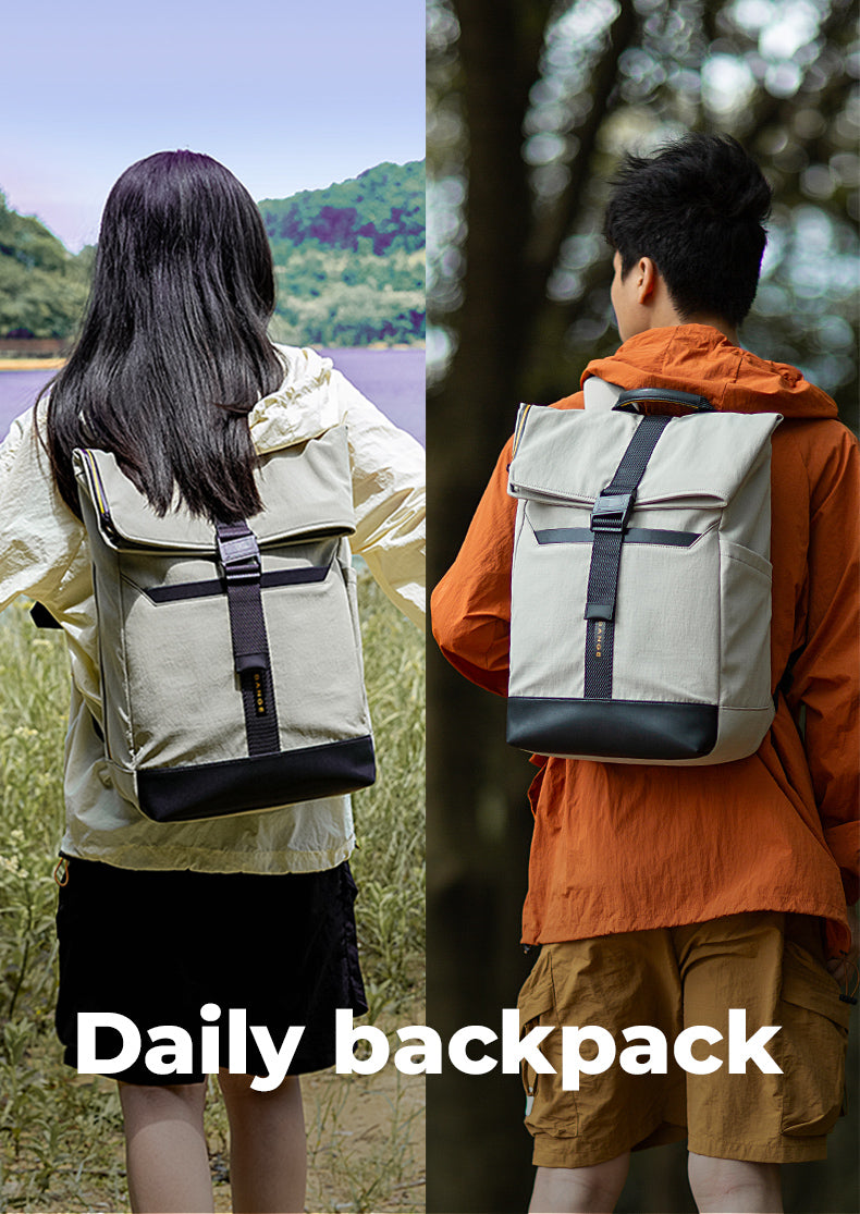 BANGE NEW Arrivals Waterproof Lightweight Roll Top Backpack for School Commute