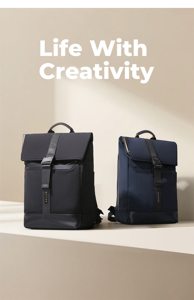BANGE NEW Arrivals Waterproof Lightweight Roll Top Backpack for School Commute