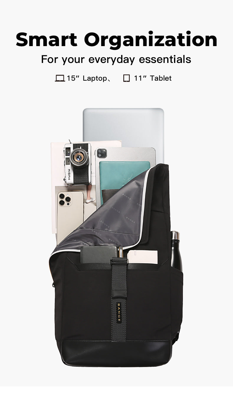 BANGE NEW Arrivals Waterproof Lightweight Roll Top Backpack for School Commute