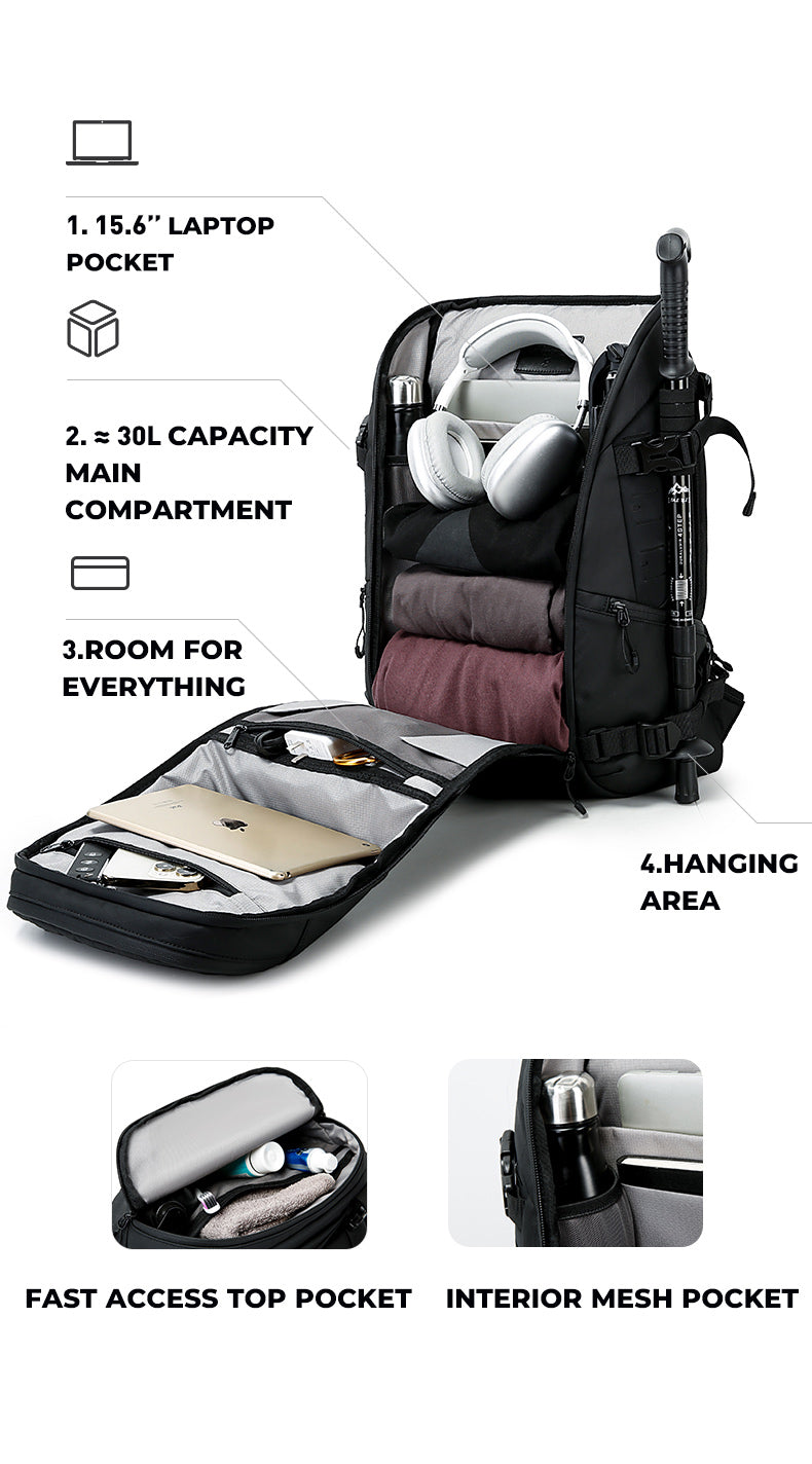 BANGE 2025 Waterproof Outdoor Backpack for Hiking Camping Travel