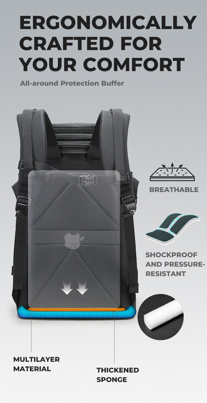 BANGE 2025 Waterproof Outdoor Backpack for Hiking Camping Travel