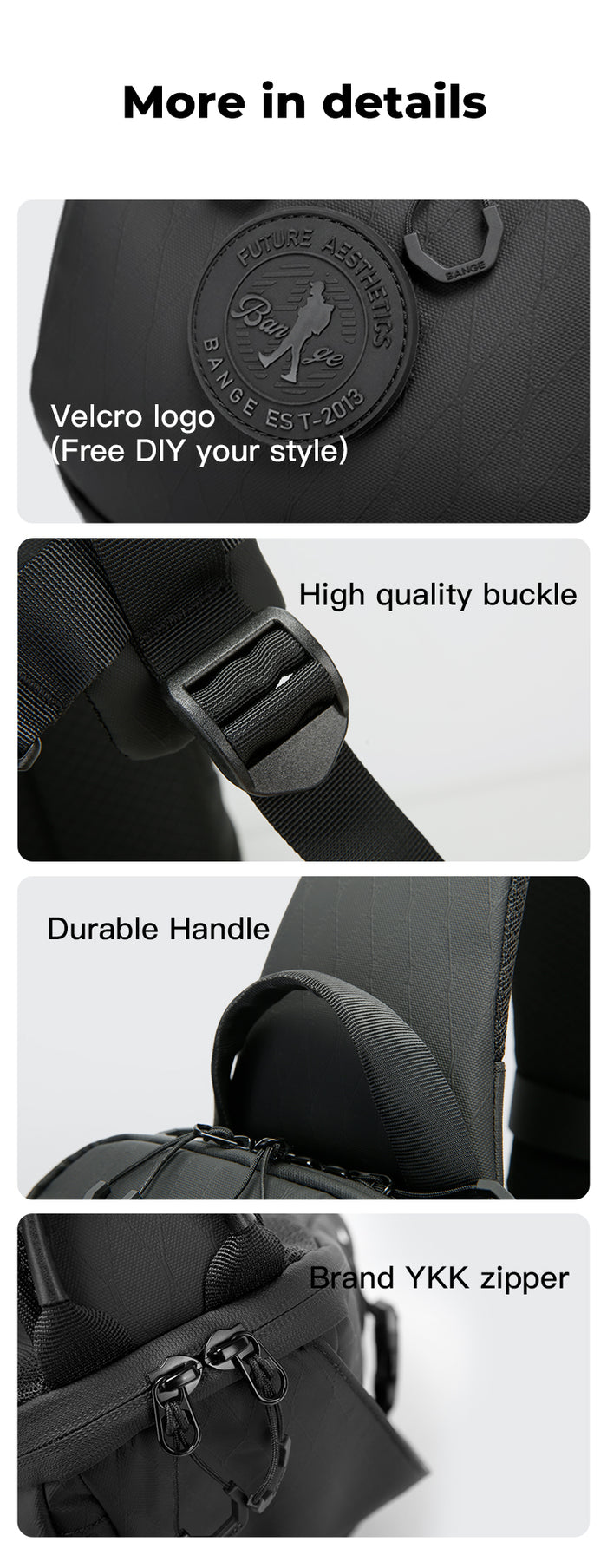 made in Bangladesh ❷  本格ハンモック BANGE 2025 Waterproof Minimalist Sling Bag Hiking Cycling