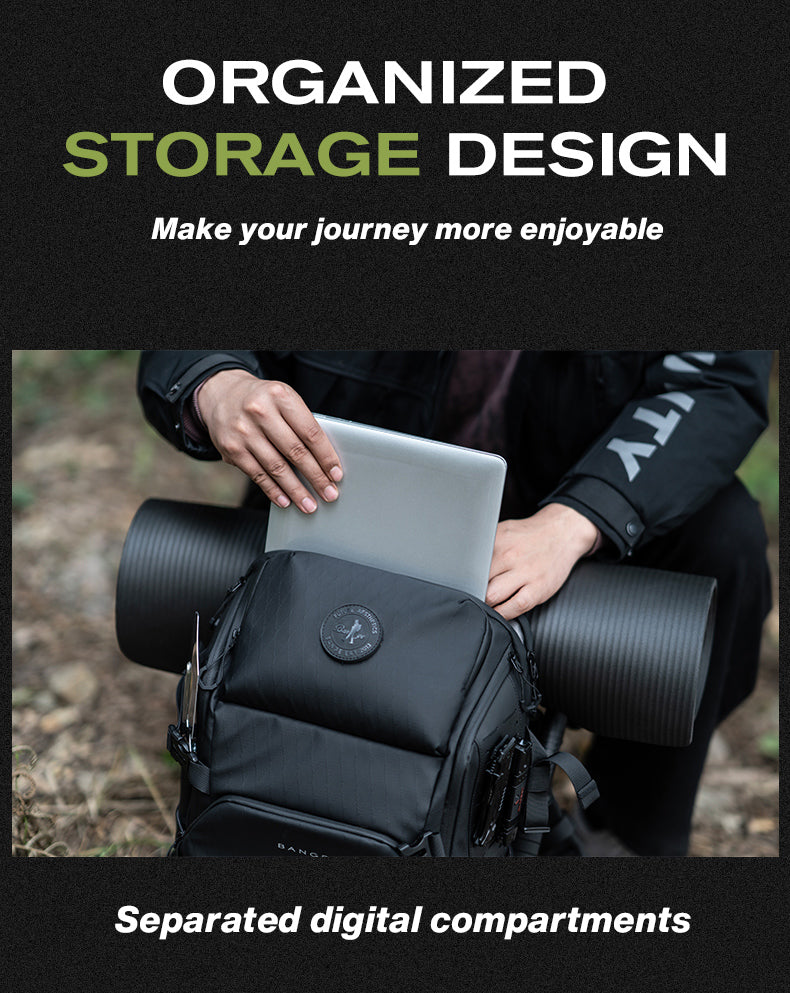 BANGE New Hot Sale Premium Large Capacity Daily 17inch Waterproof Outdoor Hiking Men Laptop Backpack