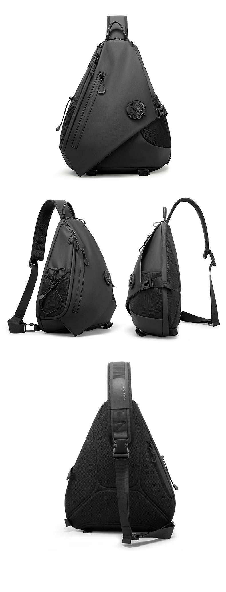 BANGE New Multifunctional  Waterproof Crossbody Bag for Hiking & Travel