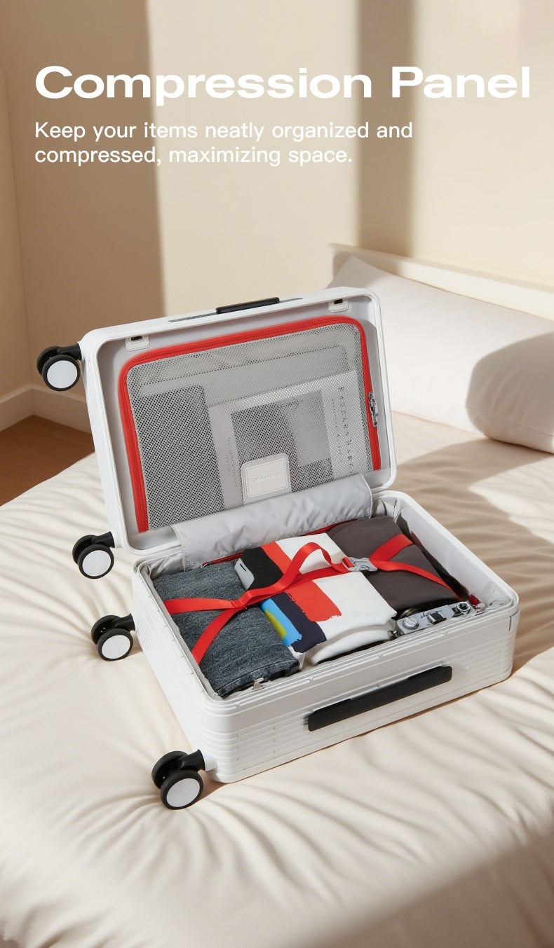 BANGE Stylish 20inch Anti-theft Carry-on Suitcase Luggage for Business Travel