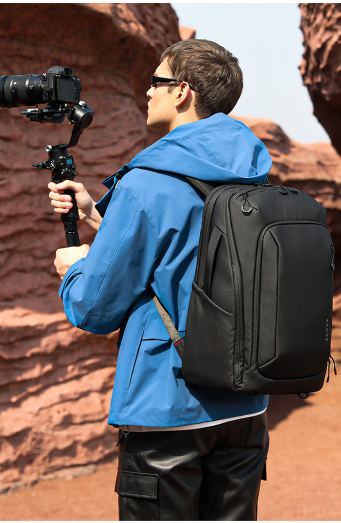 backpacking with a laptop and camera BANGE Professional Photography Bag Backpack Quick Access 15.6" Laptop – BANGE bag