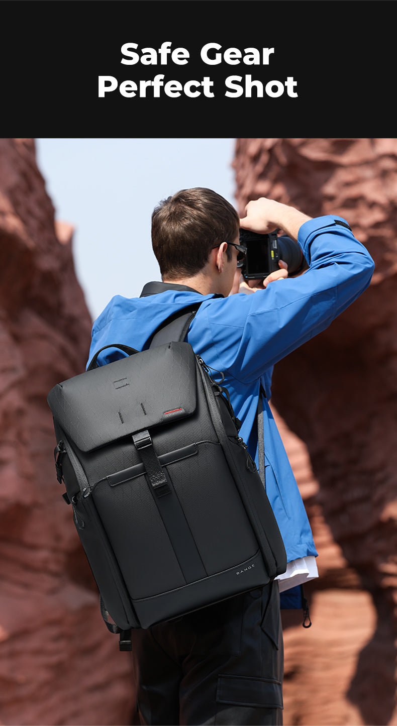 BANGE Convertible Waterproof Daily & Camera Gear Backpack with Luggage – BANGE bag
