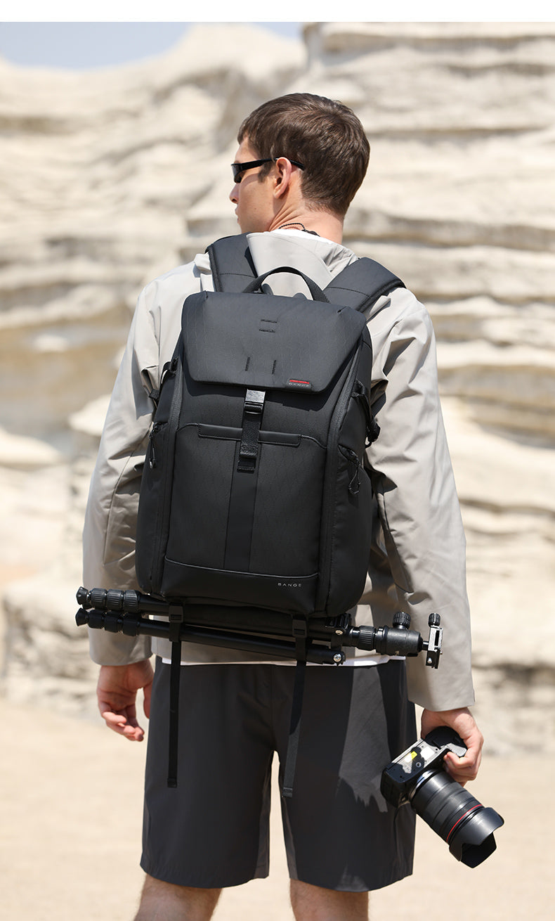 BANGE Convertible Waterproof Daily & Camera Gear Backpack with Luggage ...