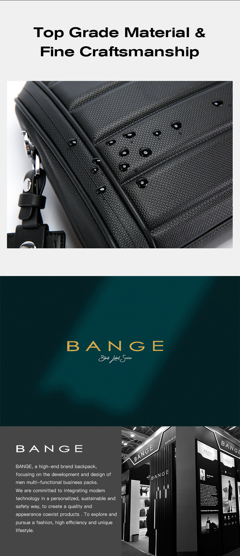 BANGE Minimalist Luxury Urban Commute Crossbody Bag
