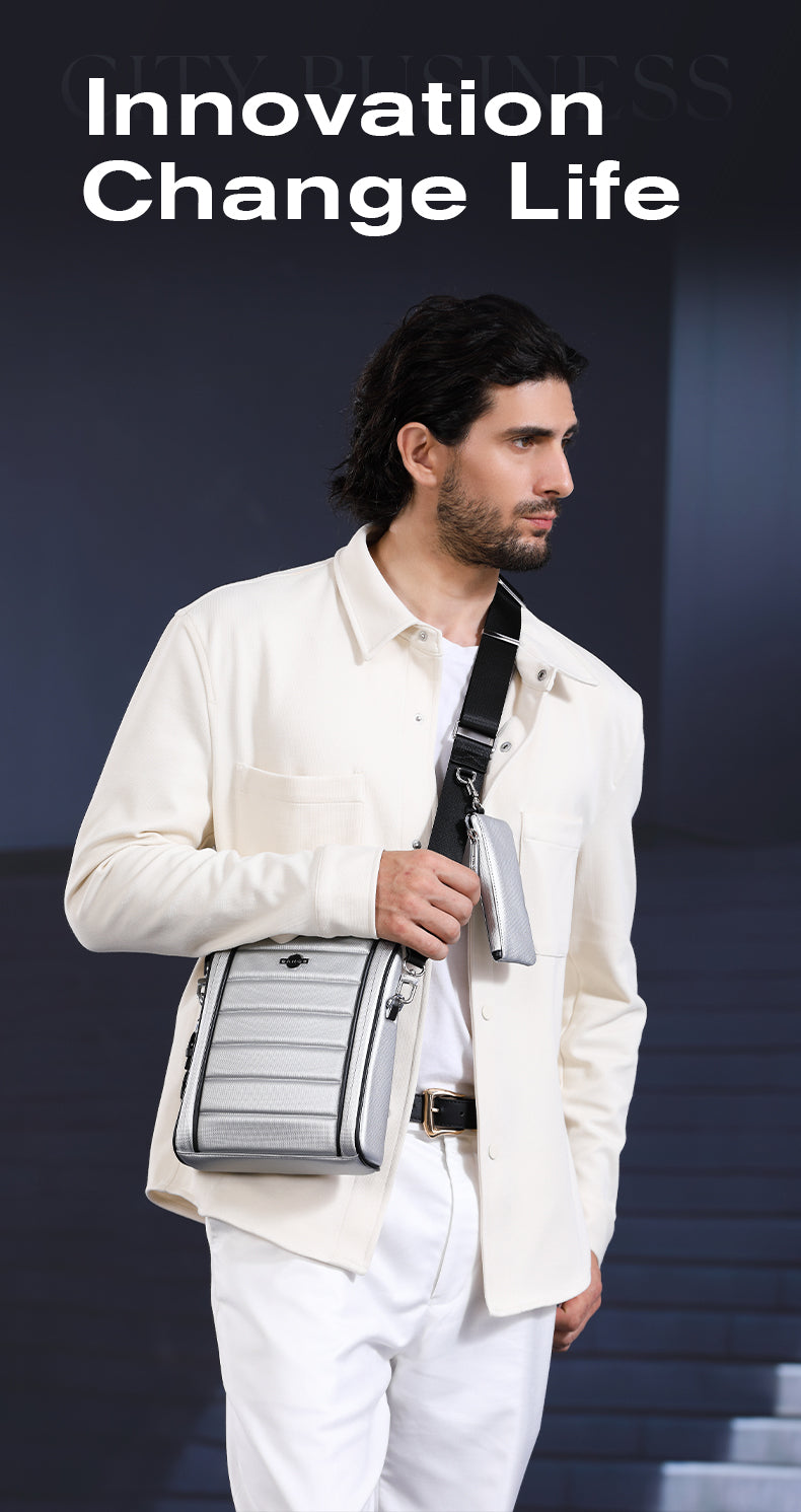BANGE Sleek Commute & Business Travel Crossbody Bag for Men and Women