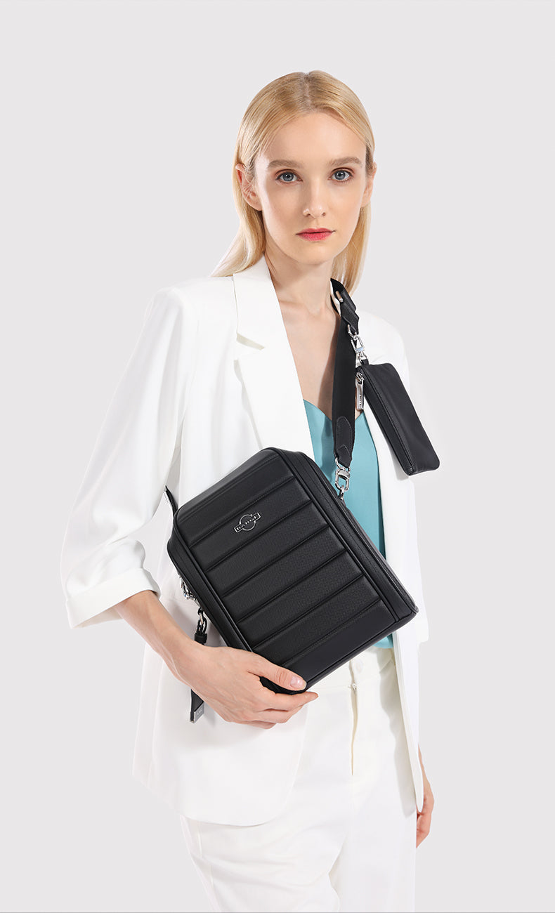 BANGE Sleek Commute & Business Travel Crossbody Bag for Men and Women
