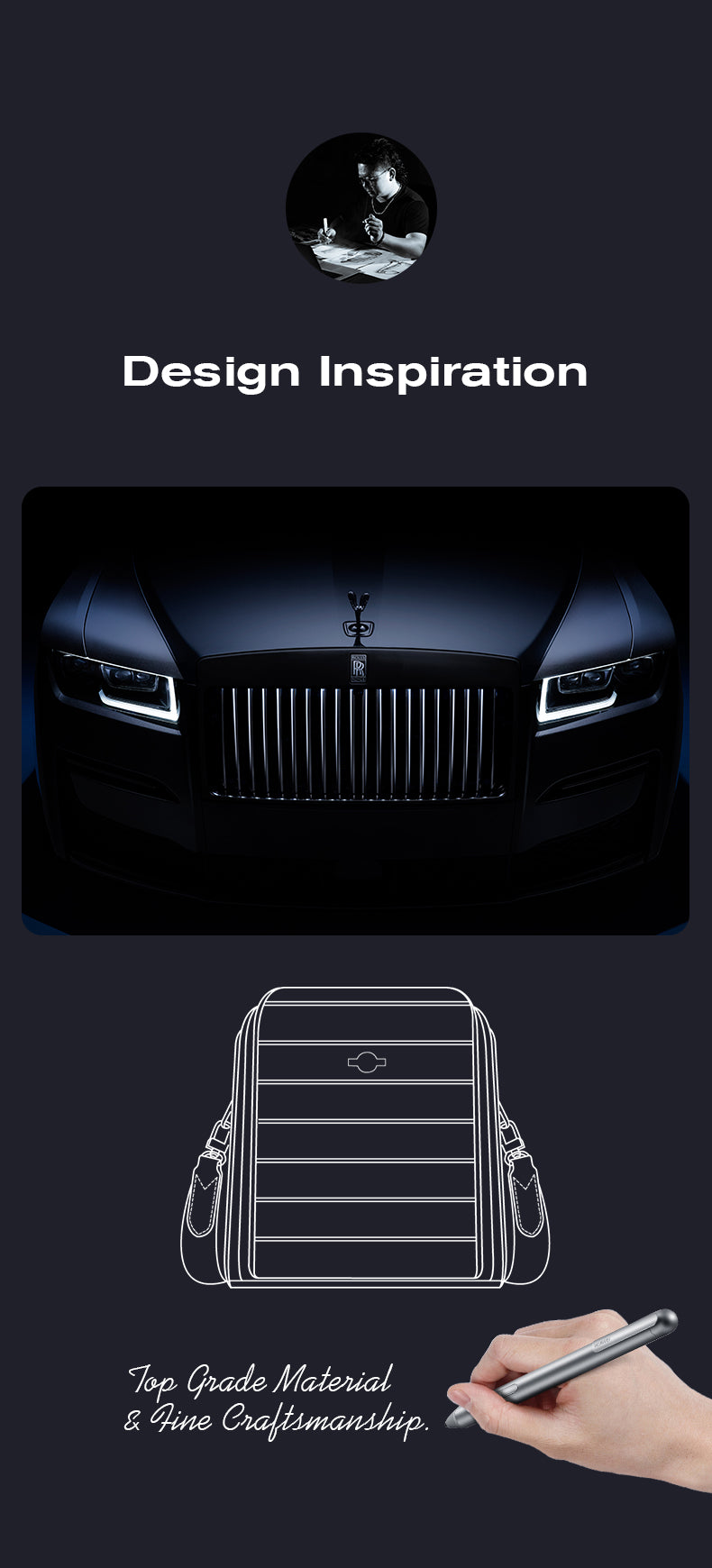 BANGE Sleek Commute & Business Travel Crossbody Bag for Men and Women