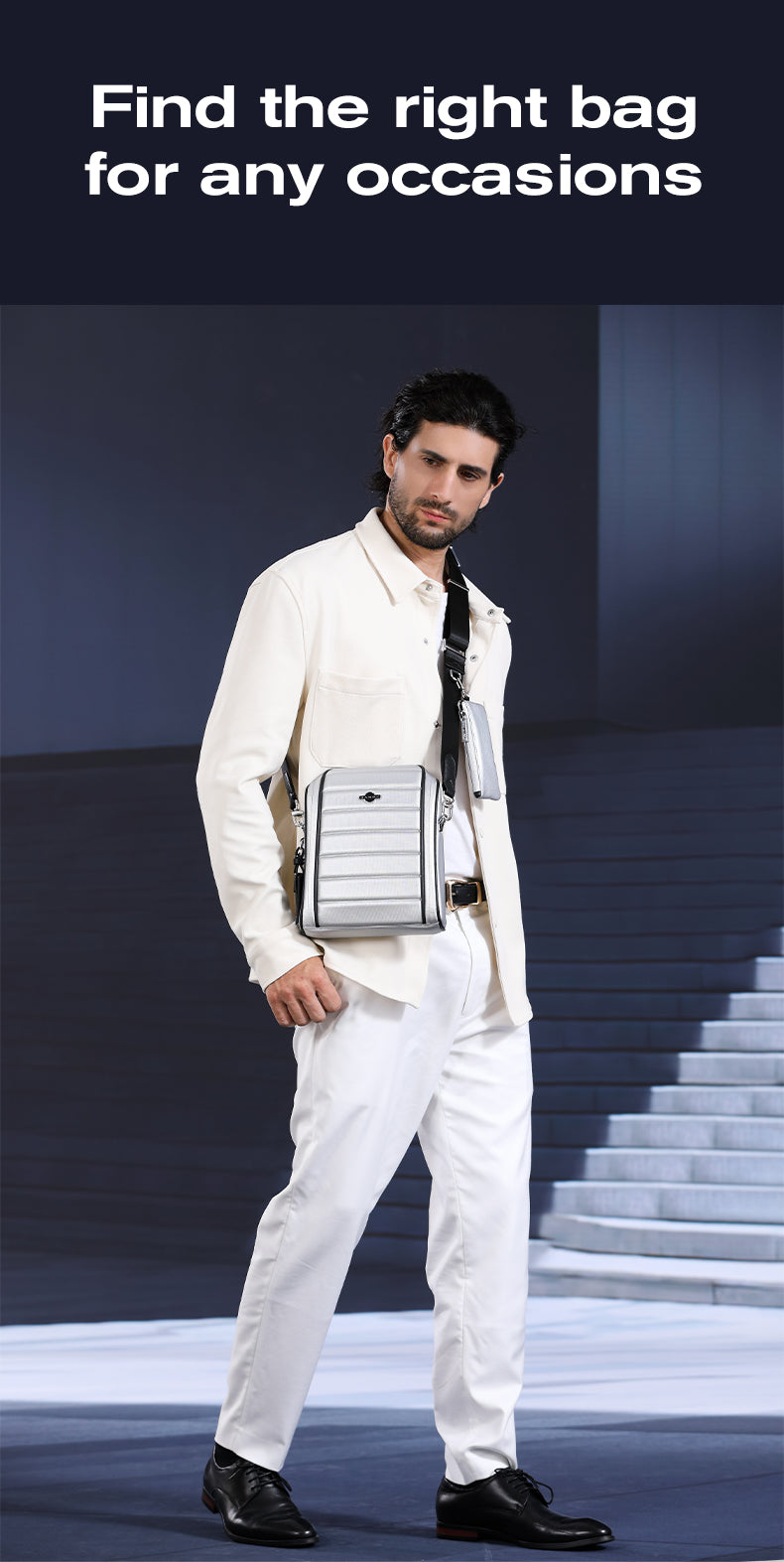 BANGE Sleek Commute & Business Travel Crossbody Bag for Men and Women