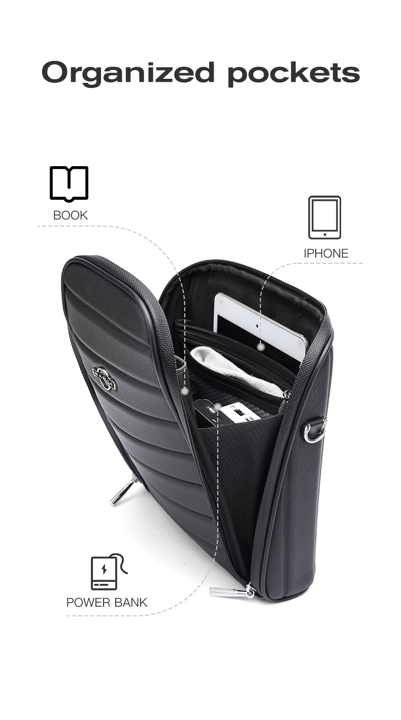 BANGE Sleek Commute & Business Travel Crossbody Bag for Men and Women