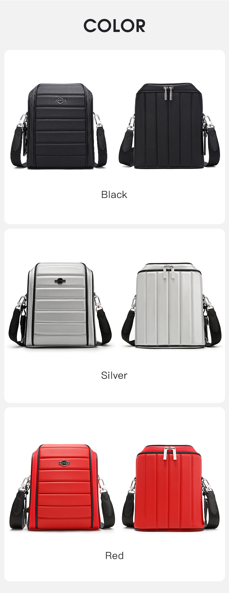 BANGE Sleek Commute & Business Travel Crossbody Bag for Men and Women