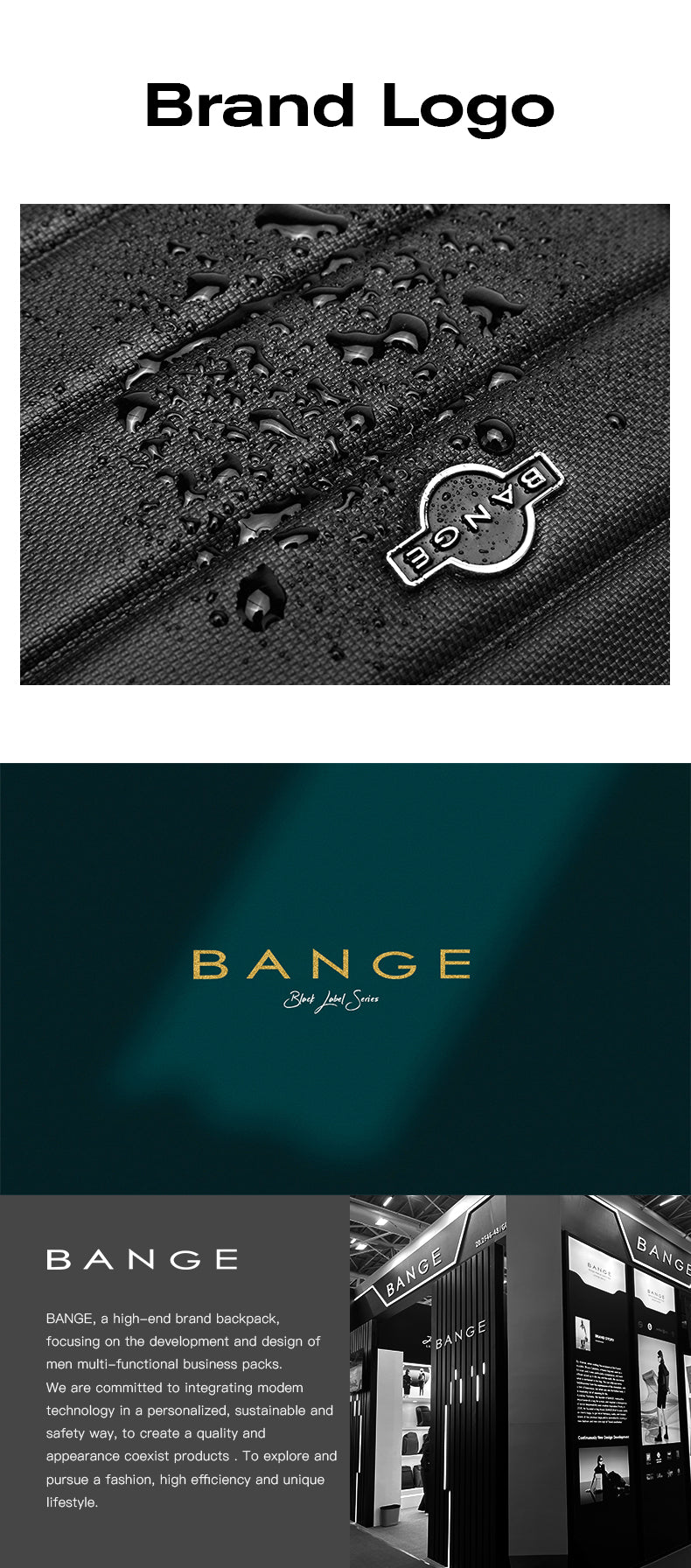 BANGE Sleek Commute & Business Travel Crossbody Bag for Men and Women