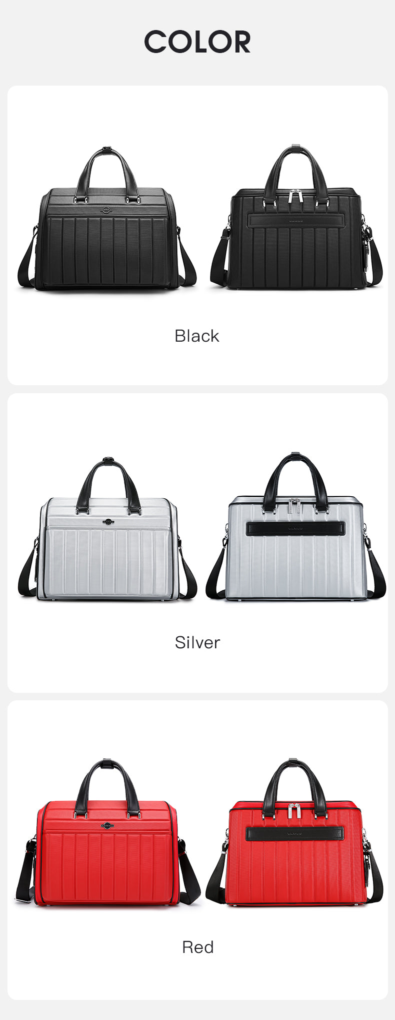 BANGE Minimalist Microfiber Waterproof Business Travel Briefcase