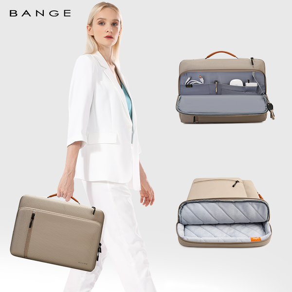 BANGE Carry-on Slim 15.6inch Laptop Bag for Commute Meeting Business Travel