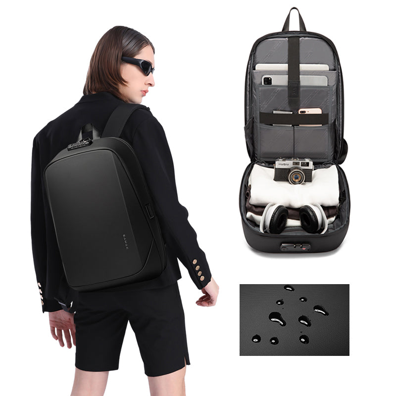bange travel hard shell anti-theft backpack BANGE Anti-theft Hardshell Backpack with TSA Lock &USB port – BANGE bag