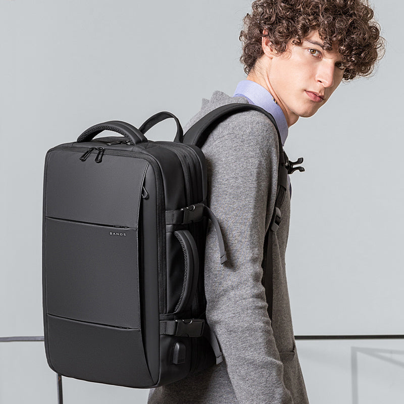 bange travel overnight backpack BANGE Large capacity expandable Laptop Backpack travel bag Waterproof – BANGE bag
