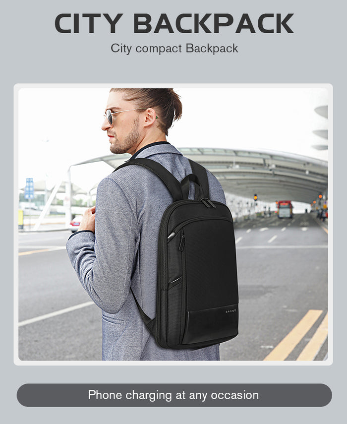 Bange Laptop Backpack 15 inch Super Slim extention Men Anti Theft Back – BANGE bag