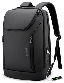 bange travel backpack BANGE Business Waterproof Backpack Suitable for 15.6inch Laptop Backpack with USB charging, Grey