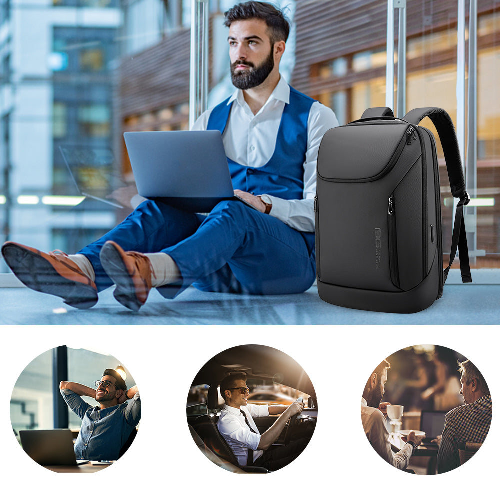 BANGE Business Waterproof Backpack Suitable for 15.6inch Laptop Backpa ...