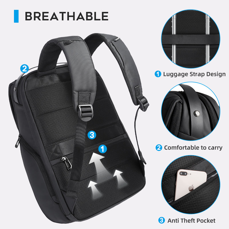 BANGE 15.6 inch laptop backpack for man,short journey waterproof bag pack