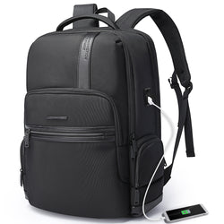 NEW BANGE 1.56Inch Laptop Backpack for Men，Business Travelling Backpacks with USB Charger Port,Weekender Carry-On Luggage Backpack
