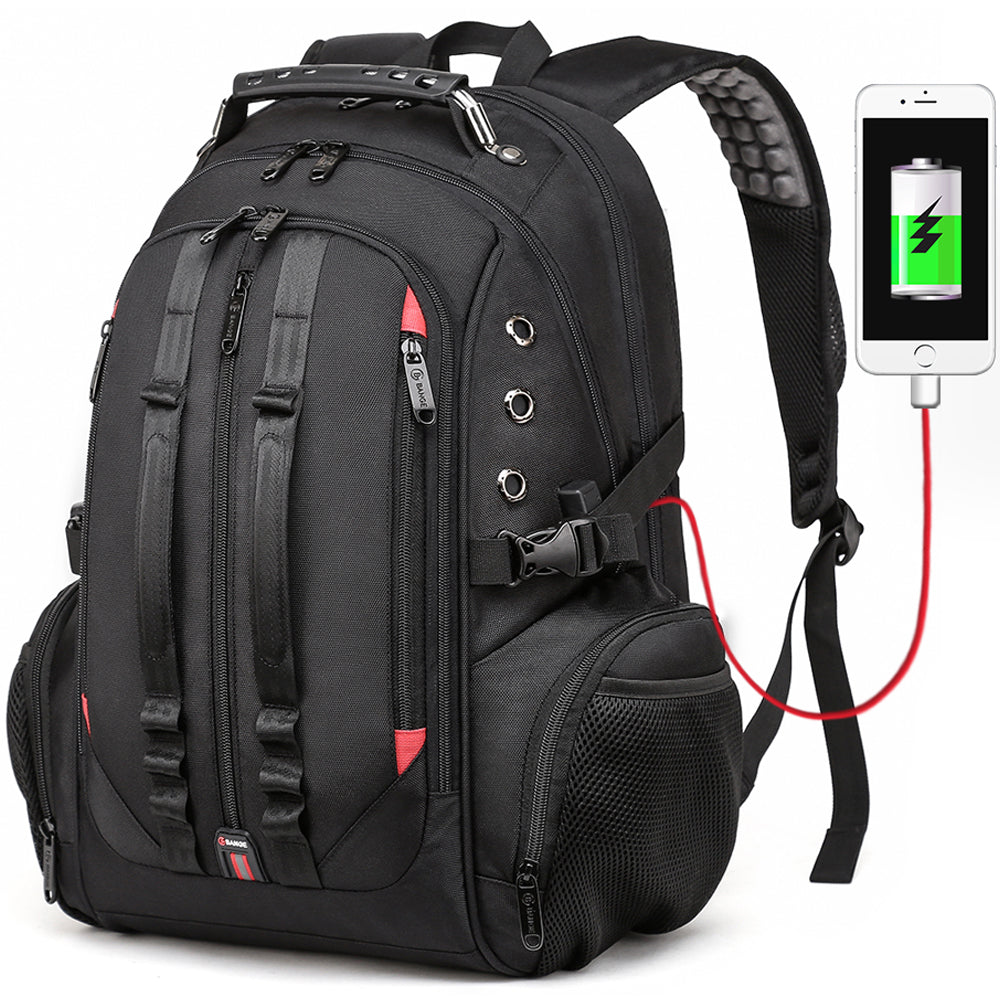 big ben 17 laptop backpack BNEI inch/20inch backpack, USB charging large capacity expandable for men and women, suitable for business travel, daily use (20 inch,Black) : Electronics made by 3 layer PU with soft surface LTINVECK Travel Laptop Backpack, Extra