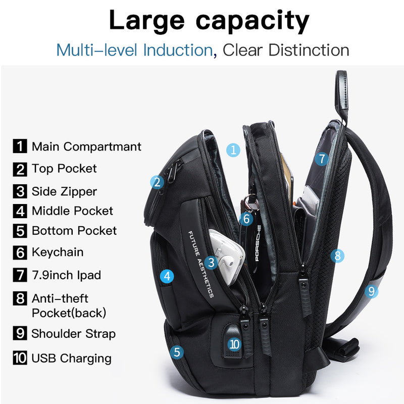 Bange Fashion Anti-theft Sling Backpack bag For Men or Women