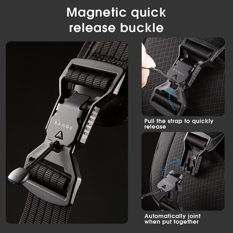 Quick Release Magnetic Buckle of sling bag for men 