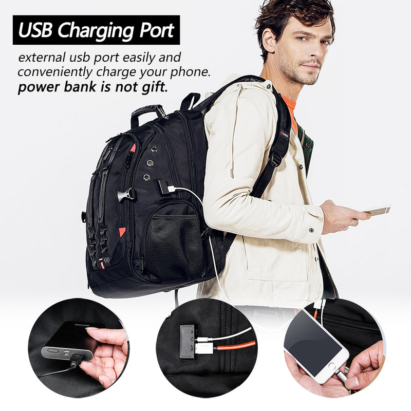BANGE Large Laptop Backpack 17 inch Durable XL Heavy Duty Travel Backpack BANGE Large Laptop Backpack 17 inch Durable XL Heavy Duty Travel Backpack