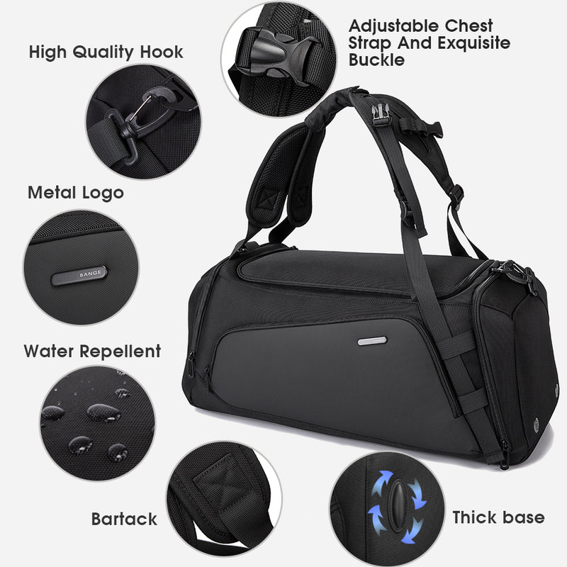 Men Handbags Fashion Sports Fitness Bag Large Capacity Short