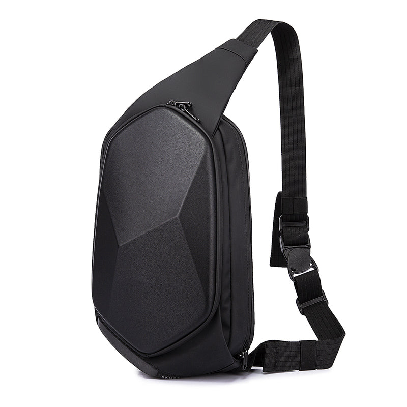 Bange Sling Bag Waterproof Chest Bag PU Chest Pack Handbag Travel Crossbody for Men Daily Shoulder Bag
