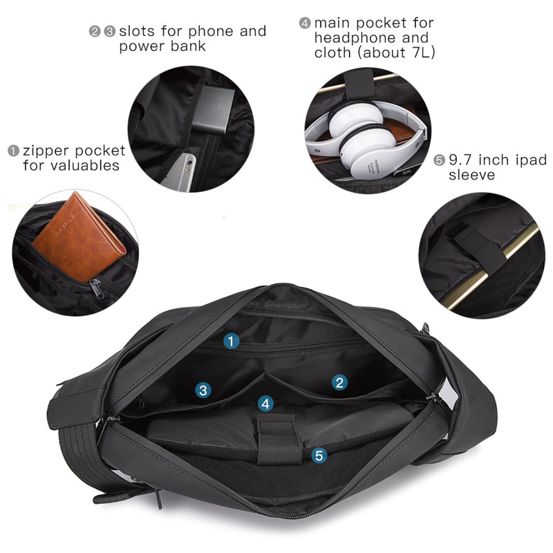 Bange New Sling Bag Shell Protection Waterproof Travel Cycling ...