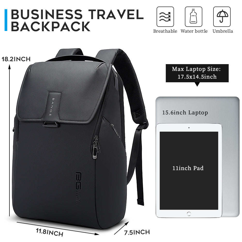 BANGE 15.6 inch laptop backpack for man,short journey waterproof bag pack