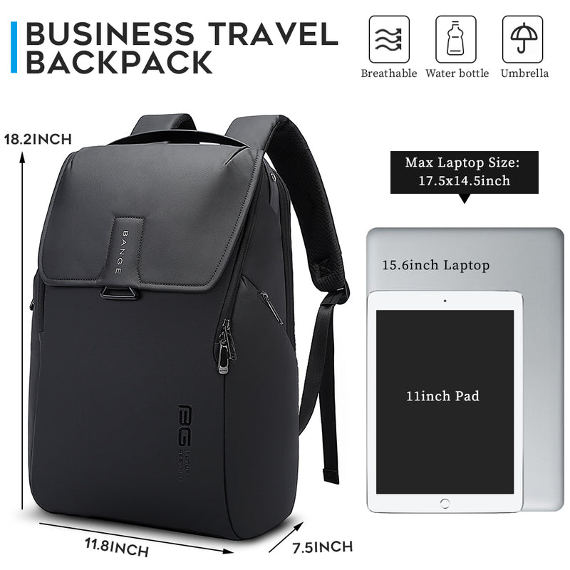 BANGE 15.6 inch laptop backpack for man,short journey waterproof bag pack