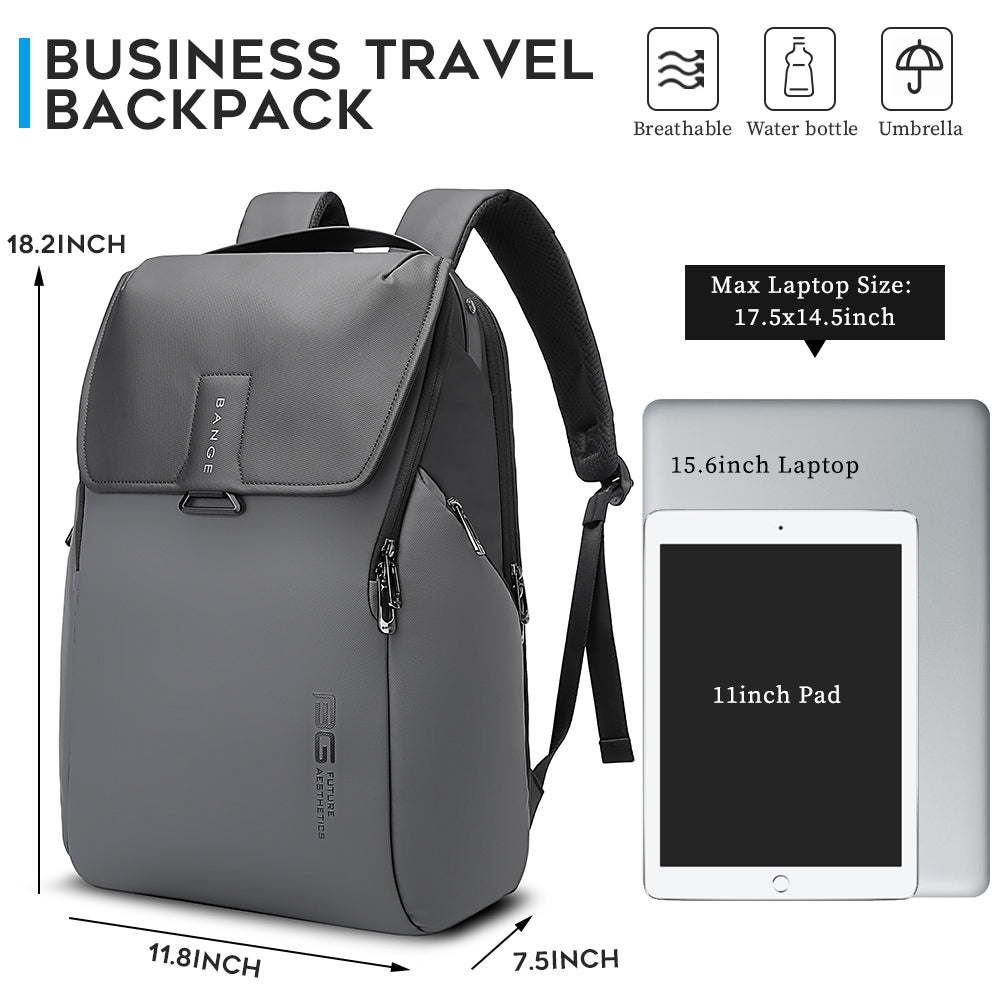 BANGE 15.6 inch laptop backpack for man,short journey waterproof bag pack