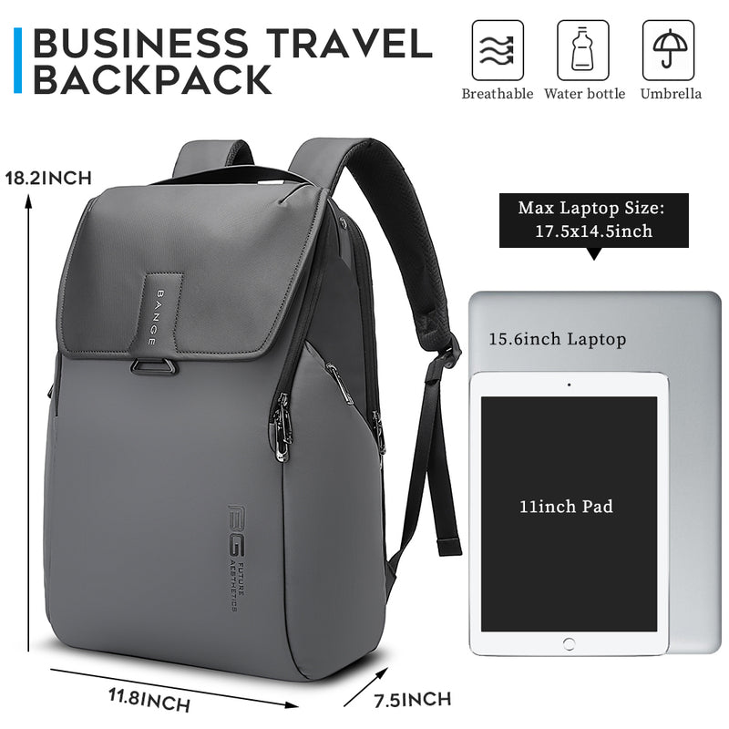 BANGE 15.6 inch laptop backpack for man,short journey waterproof bag pack